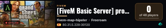 [FiveM Basic Server] proyectos-kmt live status badge