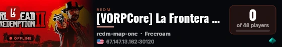 [VORPCore] La Frontera RP live status badge