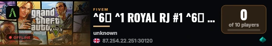 ^6↭ ^1 ROYAL RJ #1 ^6↭ ^3#VAGAS PARA TUDO ^6↭ ^9#ENTRE AGORA! 😈 live status badge