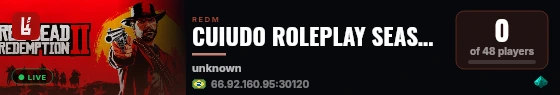 CUIUDO ROLEPLAY SEASON 1  EM BREVE live status badge