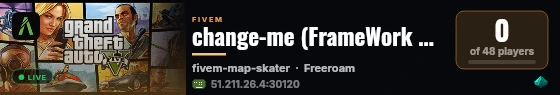 change-me (FrameWork Plus) live status badge