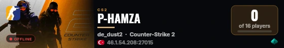 P-HAMZA live status badge