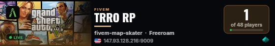 TRRO RP live status badge
