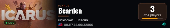 Bearden live status badge