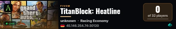 TitanBlock: Heatline live status badge