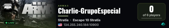 Charlie-GrupoEspecial live status badge