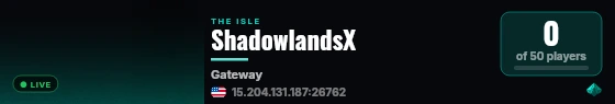 ShadowlandsX live status badge