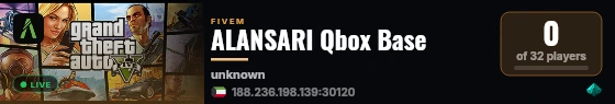 ALANSARI Qbox Base live status badge