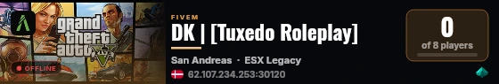 DK | [Tuxedo Roleplay] live status badge