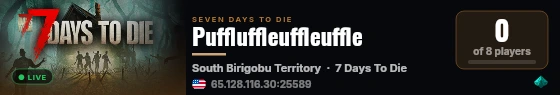 Puffluffleuffleuffle live status badge