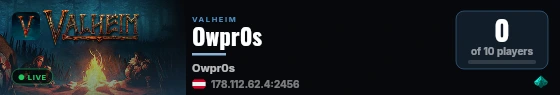 Owpr0s live status badge
