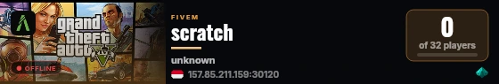 scratch live status badge