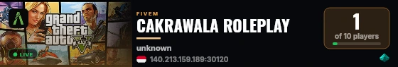 CAKRAWALA ROLEPLAY live status badge