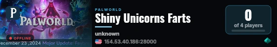Shiny Unicorns Farts live status badge