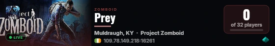Prey live status badge