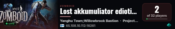 Lost akkumuliator ediotion live status badge