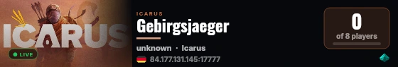 Gebirgsjaeger live status badge