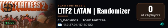 ★TF2 LATAM | Randomizer live status badge
