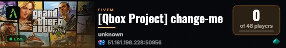 [Qbox Project] change-me live status badge