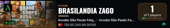 BRASILANDIA ZAGO live status badge