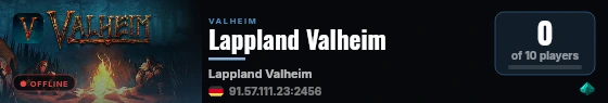 Lappland Valheim live status badge