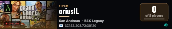 oriusIL live status badge