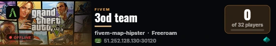 3od team live status badge