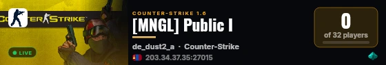 [MNGL] Public I live status badge