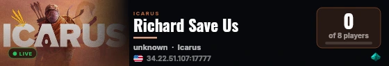 Richard Save Us live status badge