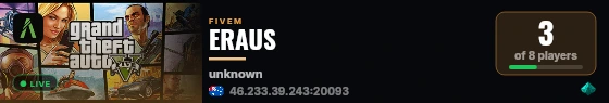ERAUS live status badge