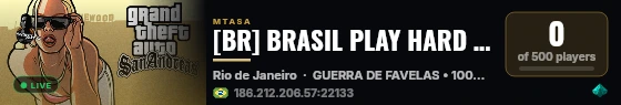 [BR] BRASIL PLAY HARD 2 | COMPLEXO DO ALEMÃO x PENHA | 100% BALA  GUERRA live status badge