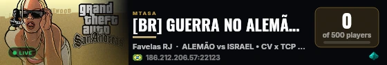 [BR] GUERRA NO ALEMÃO  ISRAEL | CV x TCP x PMERJ | FAVELAS RJ | PVP LIVRE live status badge