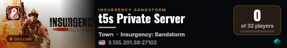 t5s Private Server live status badge