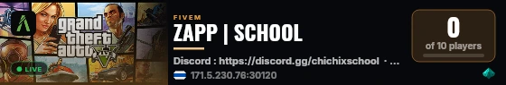 ZAPP | SCHOOL live status badge