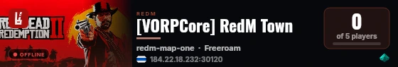 [VORPCore] RedM Town live status badge
