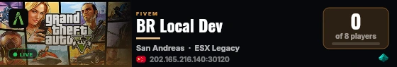 BR Local Dev live status badge