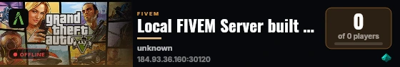 Local FIVEM Server built with FiveM Basic Server! live status badge