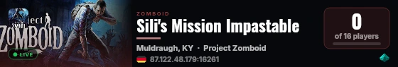 Sili's Mission Impastable live status badge