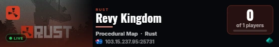 Revy Kingdom live status badge