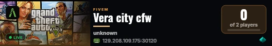 Vera city cfw live status badge