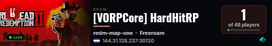 [VORPCore] HardHitRP live status badge