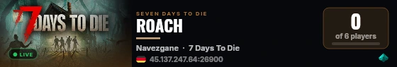 ROACH live status badge