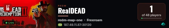 RealDEAD live status badge