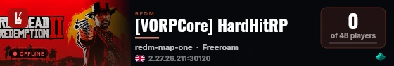[VORPCore] HardHitRP live status badge