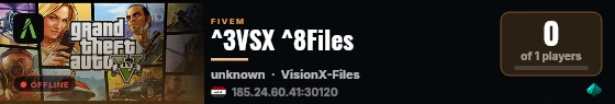^3VSX ^8Files live status badge