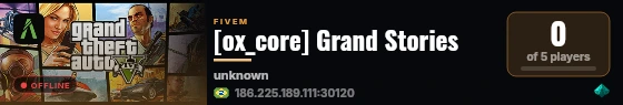 [ox_core] Grand Stories live status badge