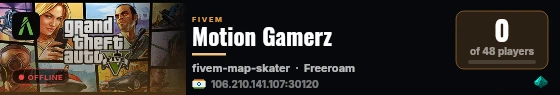 Motion Gamerz live status badge
