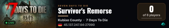 Survivor's Remorse live status badge