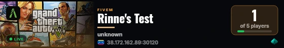 Rinne's Test live status badge
