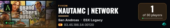 NAUTAMC | NETWORK live status badge